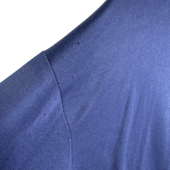 VTG bc ethic Lounge Mens XL Blue Geometric‎ Bowling Shirt 3 Star Brand USA - Picture 7 of 9